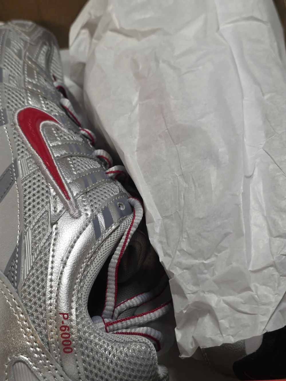 Nike upper silver detailing